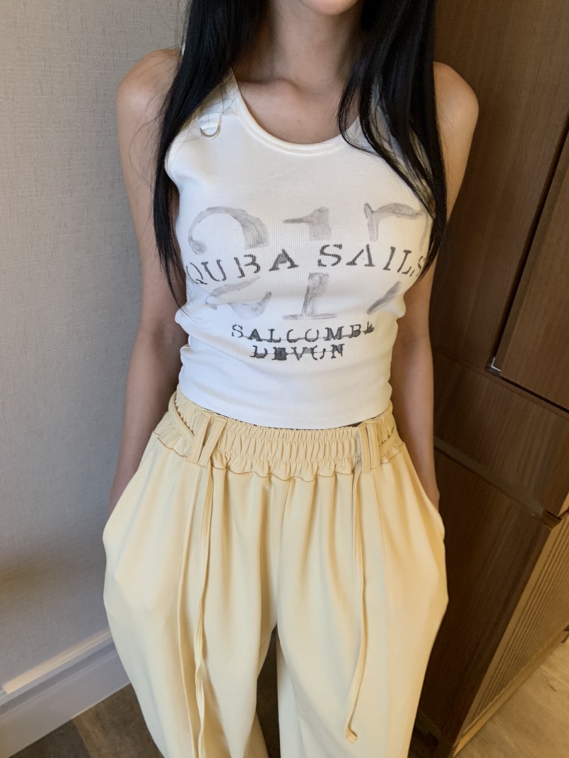 BADCALM韓國東大門代購女裝新款時尚推薦26春夏熱賣吊帶背心BADCALM吊帶/背心