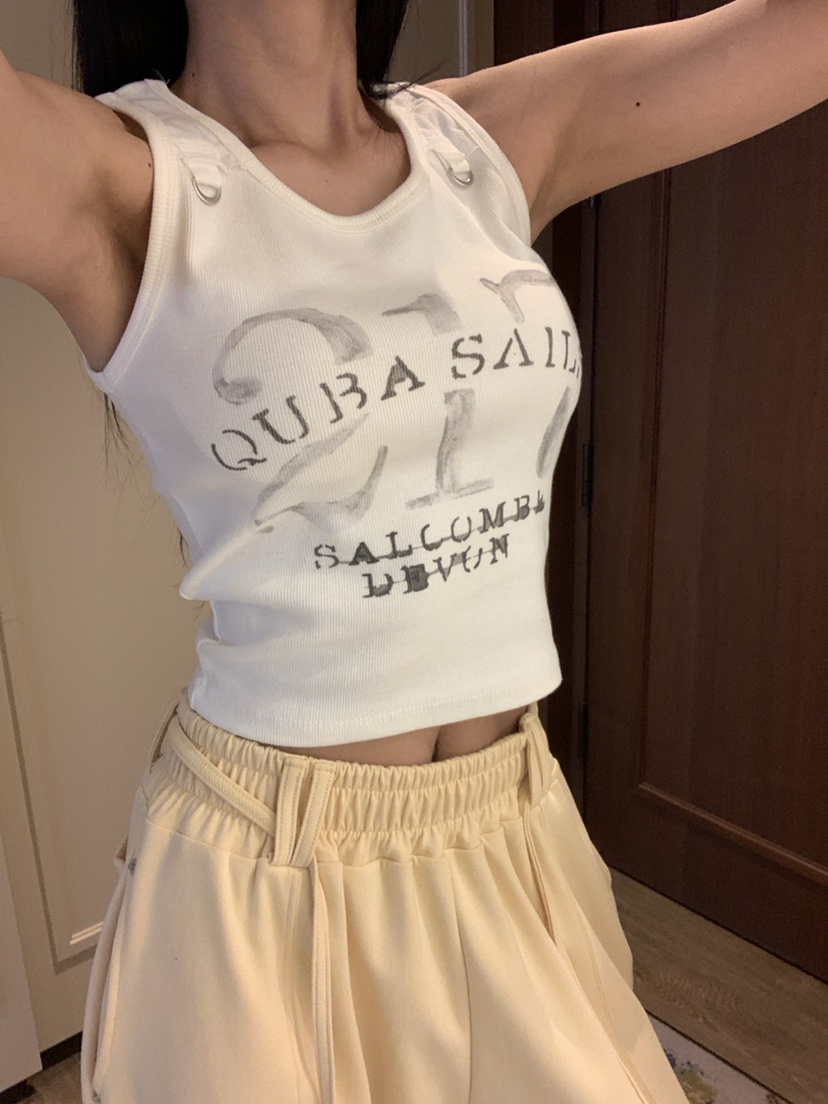 BADCALM韓國東大門代購女裝新款時尚推薦26春夏熱賣吊帶背心BADCALM吊帶/背心