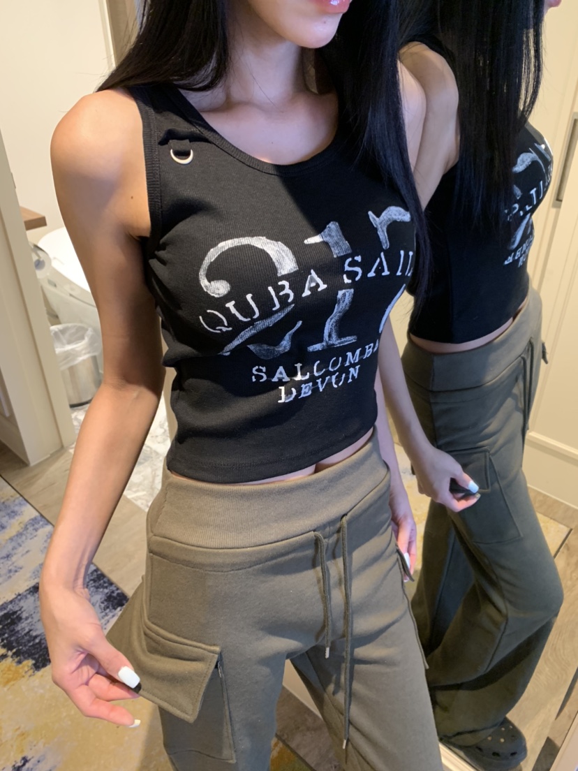 BADCALM韓國東大門代購女裝新款時尚推薦26春夏熱賣吊帶背心BADCALM吊帶/背心圖色5