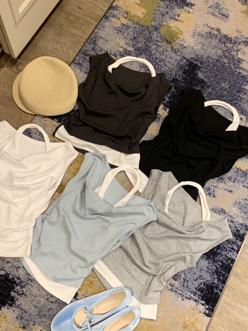 BADCALM韓國直郵實拍女士新品時尚職業推薦熱賣休閑26春夏T恤BADCALMT恤