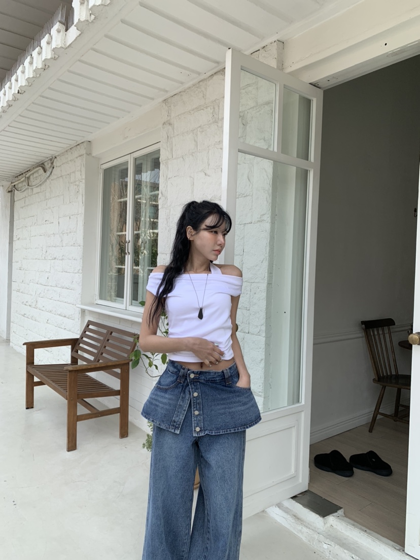 BADCALM韓國直郵實拍女士新品時尚職業推薦熱賣休閑26春夏T恤BADCALMT恤