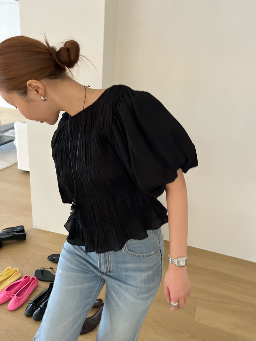 MADE-P韓國代購女裝新款熱賣人氣職業時尚休閑襯衫蕾絲衫MADE-P襯衫/蕾絲衫