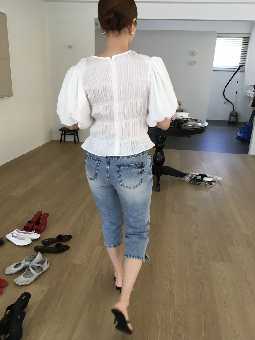 MADE-P韓國代購女裝新款熱賣人氣職業時尚休閑襯衫蕾絲衫MADE-P襯衫/蕾絲衫