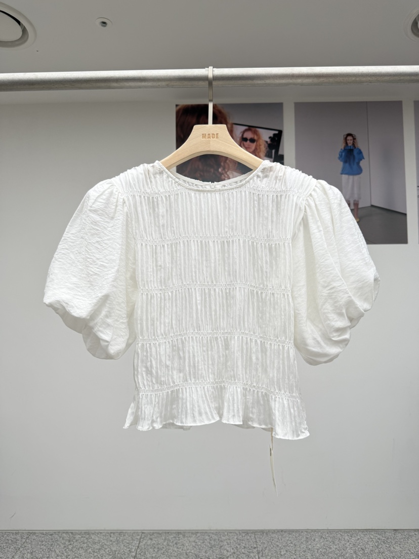 MADE-P韓國代購女裝新款熱賣人氣職業時尚休閑襯衫蕾絲衫MADE-P襯衫/蕾絲衫圖色1