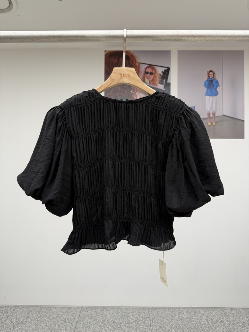 MADE-P韓國代購女裝新款熱賣人氣職業時尚休閑襯衫蕾絲衫MADE-P襯衫/蕾絲衫圖色2