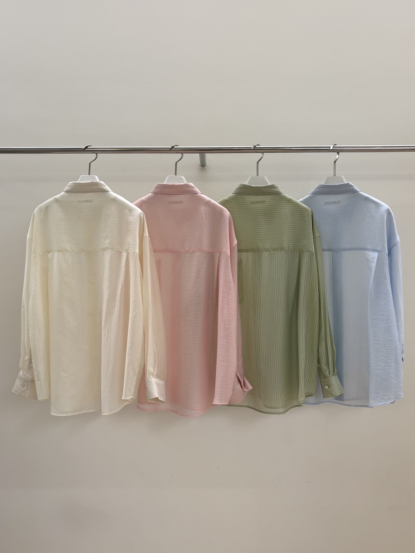 PEBBLE韓國代購女裝新品時尚休閑26春夏職業襯衫蕾絲衫寬松PEBBLE襯衫/蕾絲衫