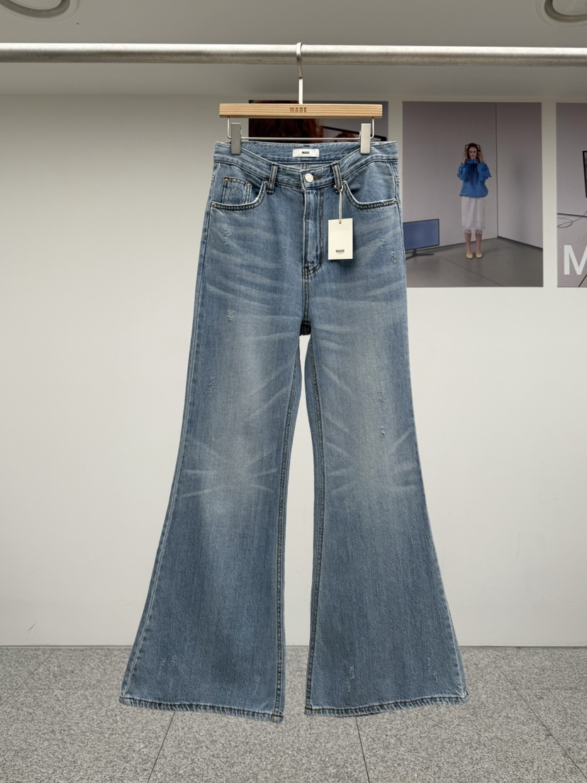 MADE-P韓國東大門代購女裝新品熱賣職業休閑人氣推薦牛仔褲MADE-P牛仔褲圖色1