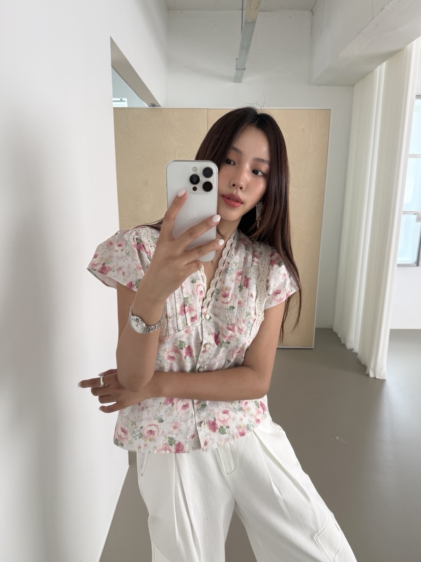 MOSMOS韓國直郵實拍女裝新品休閑人氣時尚26春夏襯衫蕾絲衫MOSMOS襯衫/蕾絲衫