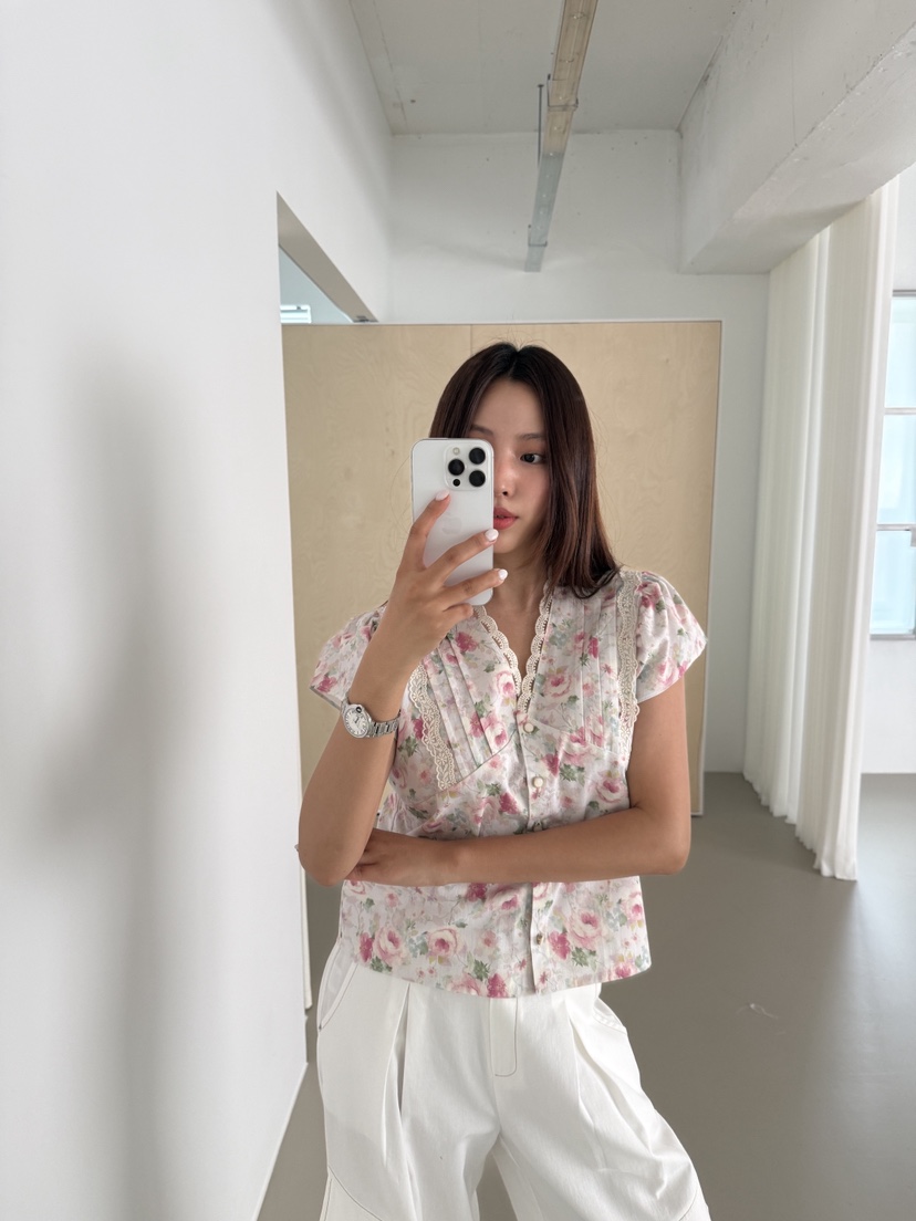 MOSMOS韓國直郵實拍女裝新品休閑人氣時尚26春夏襯衫蕾絲衫MOSMOS襯衫/蕾絲衫