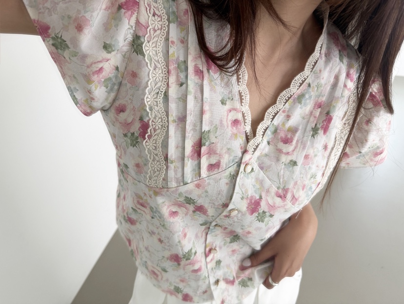 MOSMOS韓國直郵實拍女裝新品休閑人氣時尚26春夏襯衫蕾絲衫MOSMOS襯衫/蕾絲衫