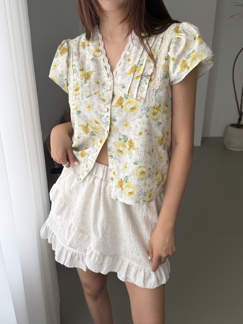 MOSMOS韓國直郵實拍女裝新品休閑人氣時尚26春夏襯衫蕾絲衫MOSMOS襯衫/蕾絲衫