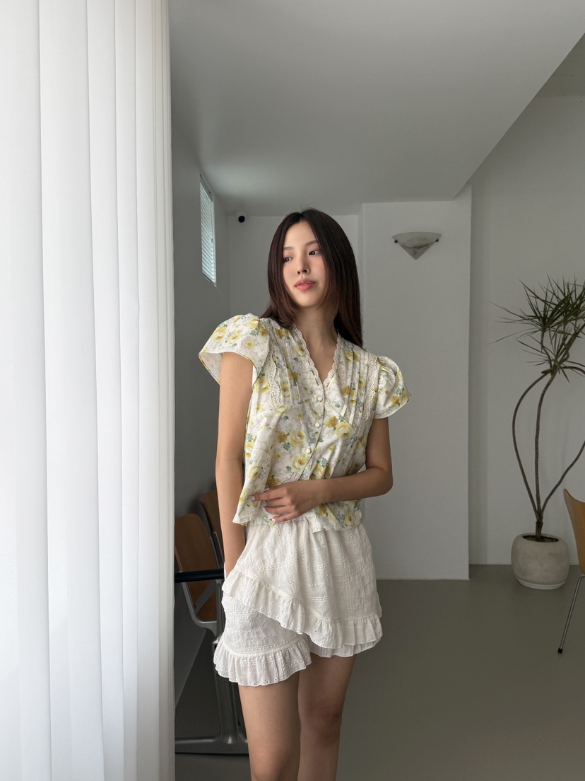 MOSMOS韓國直郵實拍女裝新品休閑人氣時尚26春夏襯衫蕾絲衫MOSMOS襯衫/蕾絲衫