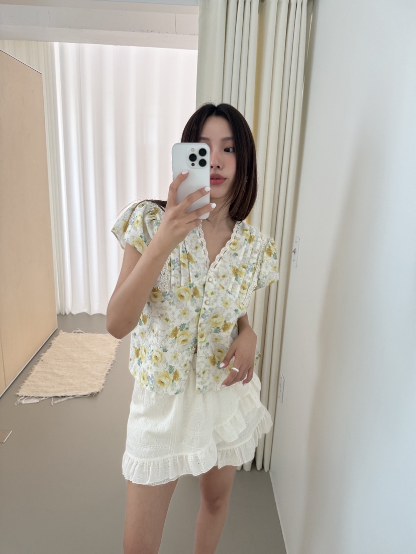 MOSMOS韓國直郵實拍女裝新品休閑人氣時尚26春夏襯衫蕾絲衫MOSMOS襯衫/蕾絲衫