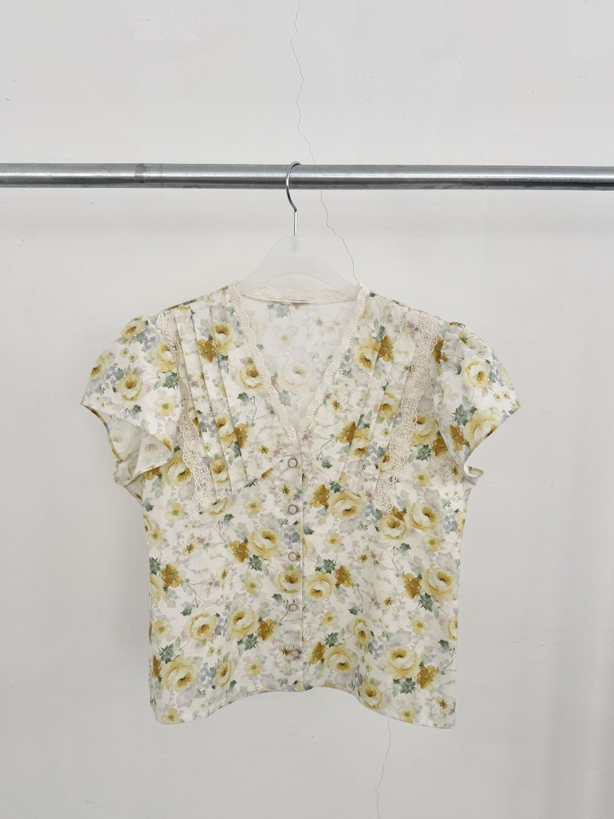 MOSMOS韓國直郵實拍女裝新品休閑人氣時尚26春夏襯衫蕾絲衫MOSMOS襯衫/蕾絲衫圖色2