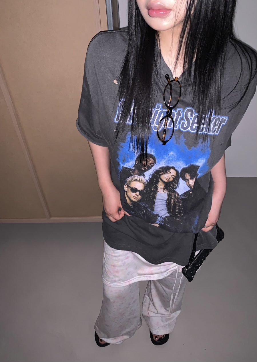 SEOLO韓國代購女裝新品職業26春夏時尚推薦熱賣人氣T恤復古Seolo seoulT恤