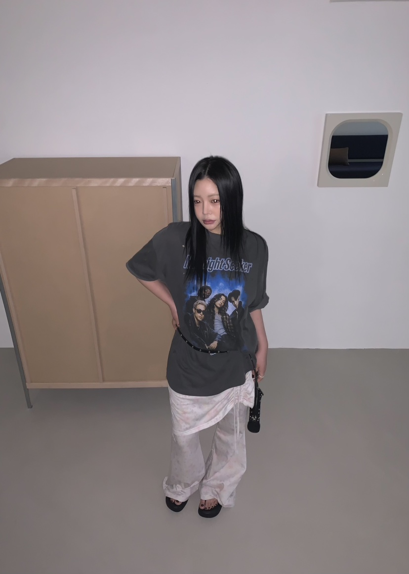 SEOLO韓國代購女裝新品職業26春夏時尚推薦熱賣人氣T恤復古Seolo seoulT恤