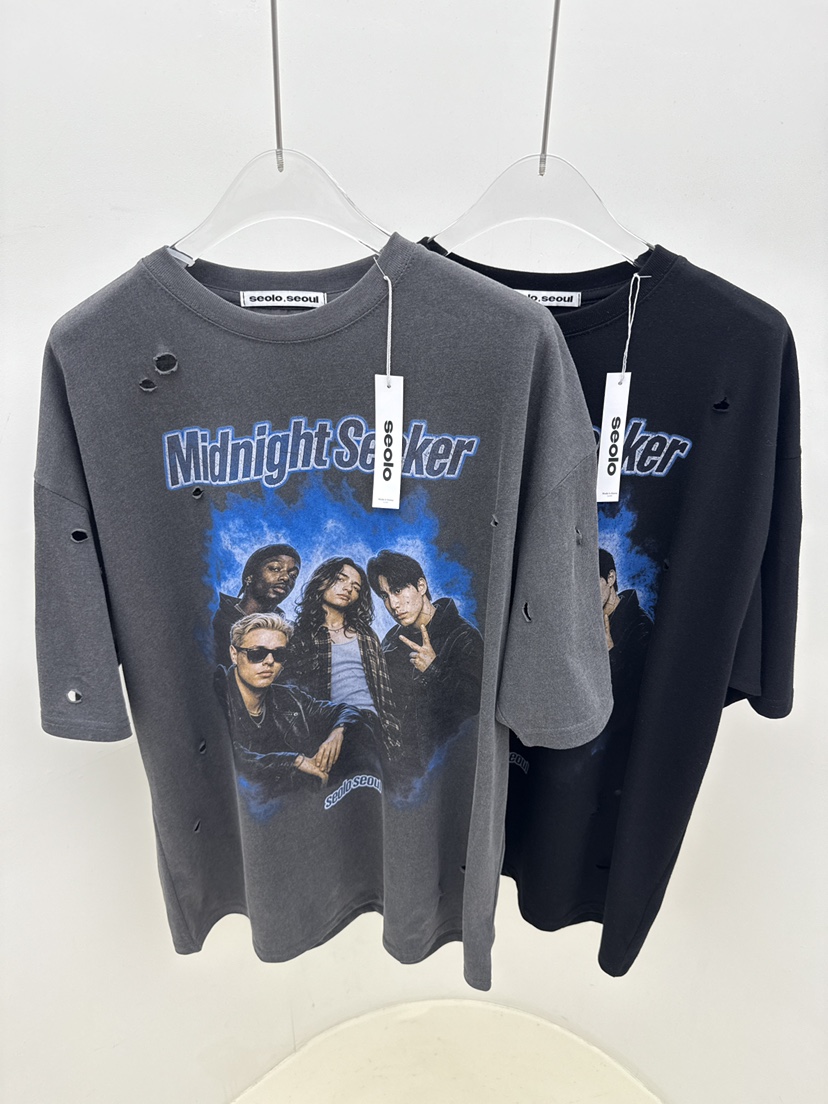 SEOLO韓國代購女裝新品職業26春夏時尚推薦熱賣人氣T恤復古Seolo seoulT恤