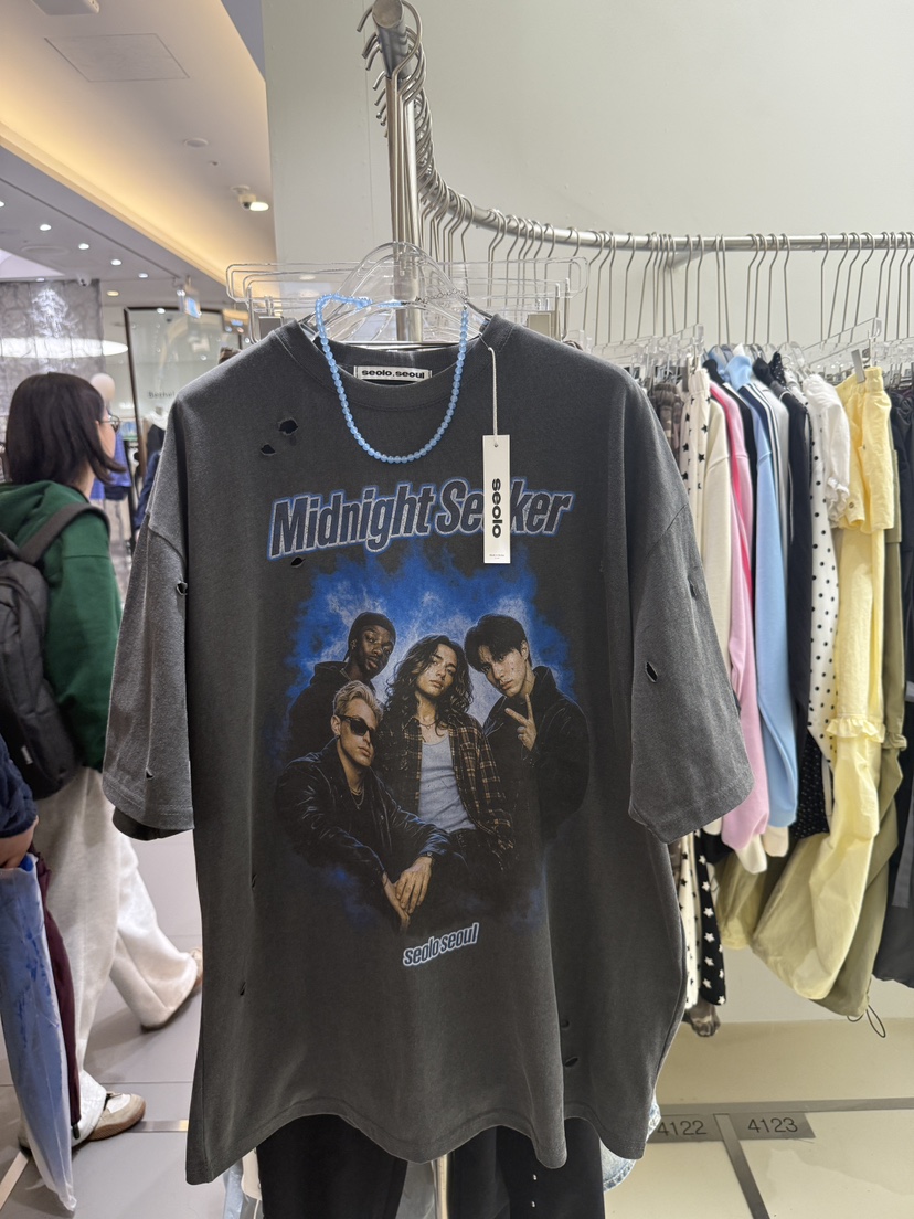 SEOLO韓國代購女裝新品職業26春夏時尚推薦熱賣人氣T恤復古Seolo seoulT恤