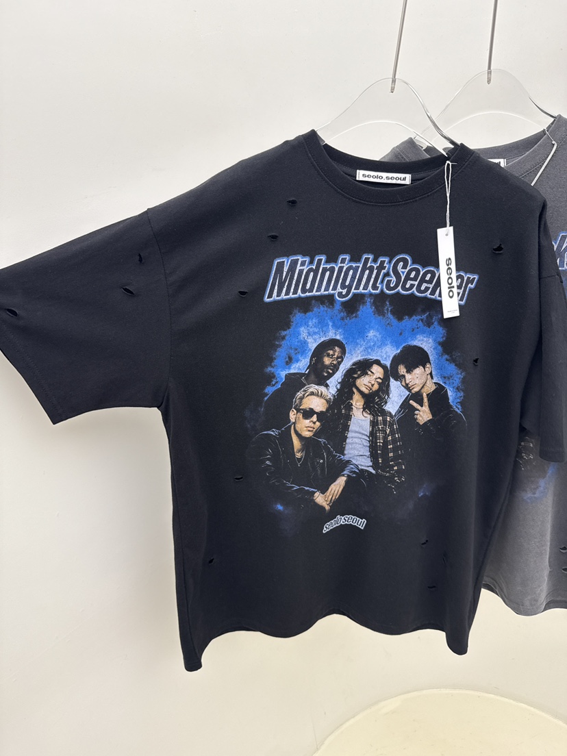 SEOLO韓國代購女裝新品職業26春夏時尚推薦熱賣人氣T恤復古Seolo seoulT恤