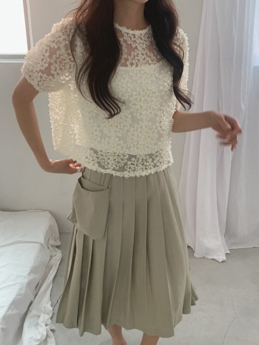 MOSMOS韓國代購女士新款26春夏人氣休閑推薦熱賣襯衫蕾絲衫MOSMOS襯衫/蕾絲衫