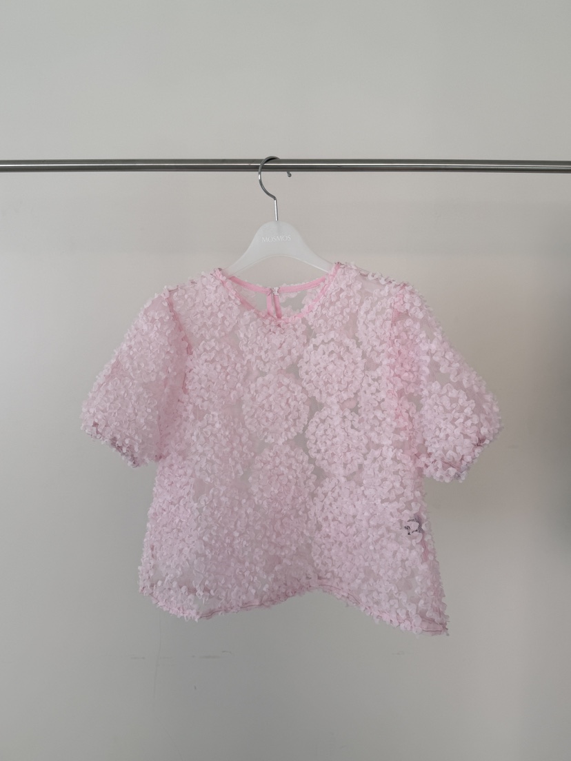 MOSMOS韓國代購女士新款26春夏人氣休閑推薦熱賣襯衫蕾絲衫MOSMOS襯衫/蕾絲衫圖色1