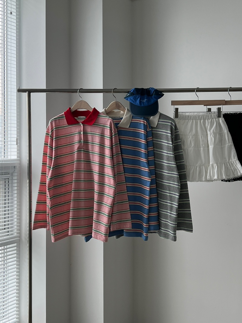 ANOTHER AVENUE韓國直郵女裝新款時尚職業人氣26春夏長袖T恤ANOTHER AVENUE長袖T恤