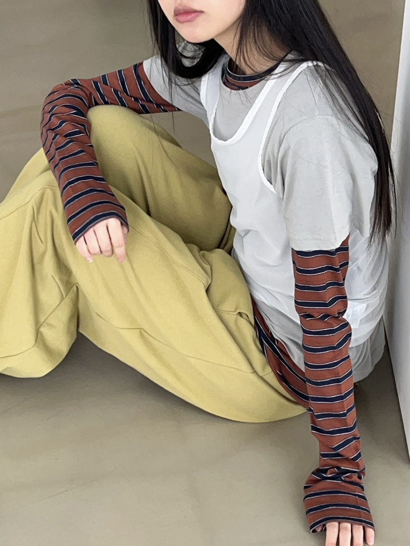 ANOTHER AVENUE韓國直郵實拍女士新品推薦職業休閑長袖T恤ANOTHER AVENUE長袖T恤