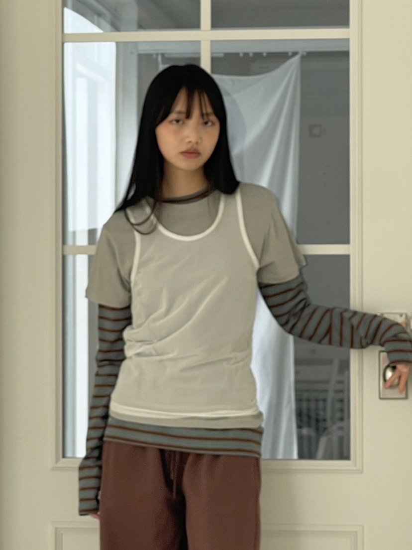 ANOTHER AVENUE韓國直郵實拍女士新品推薦職業休閑長袖T恤ANOTHER AVENUE長袖T恤