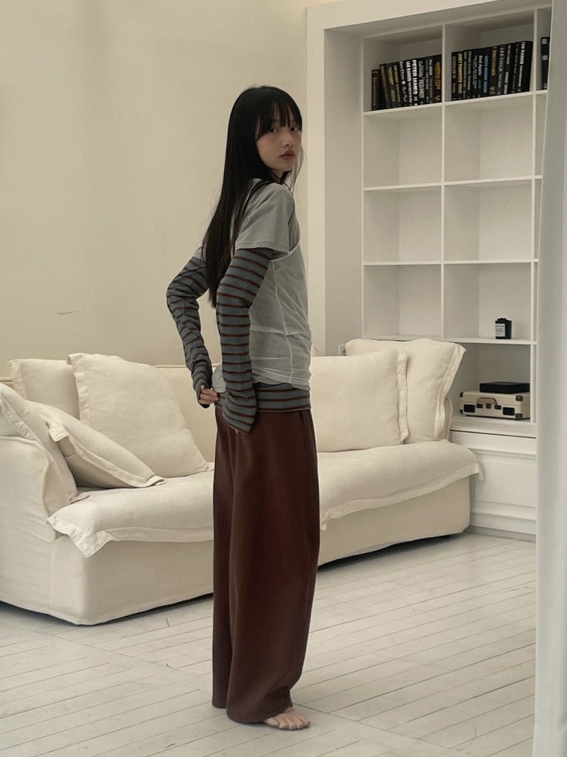 ANOTHER AVENUE韓國直郵實拍女士新品推薦職業休閑長袖T恤ANOTHER AVENUE長袖T恤