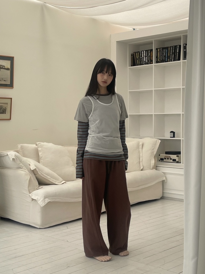 ANOTHER AVENUE韓國直郵實拍女士新品推薦職業休閑長袖T恤ANOTHER AVENUE長袖T恤