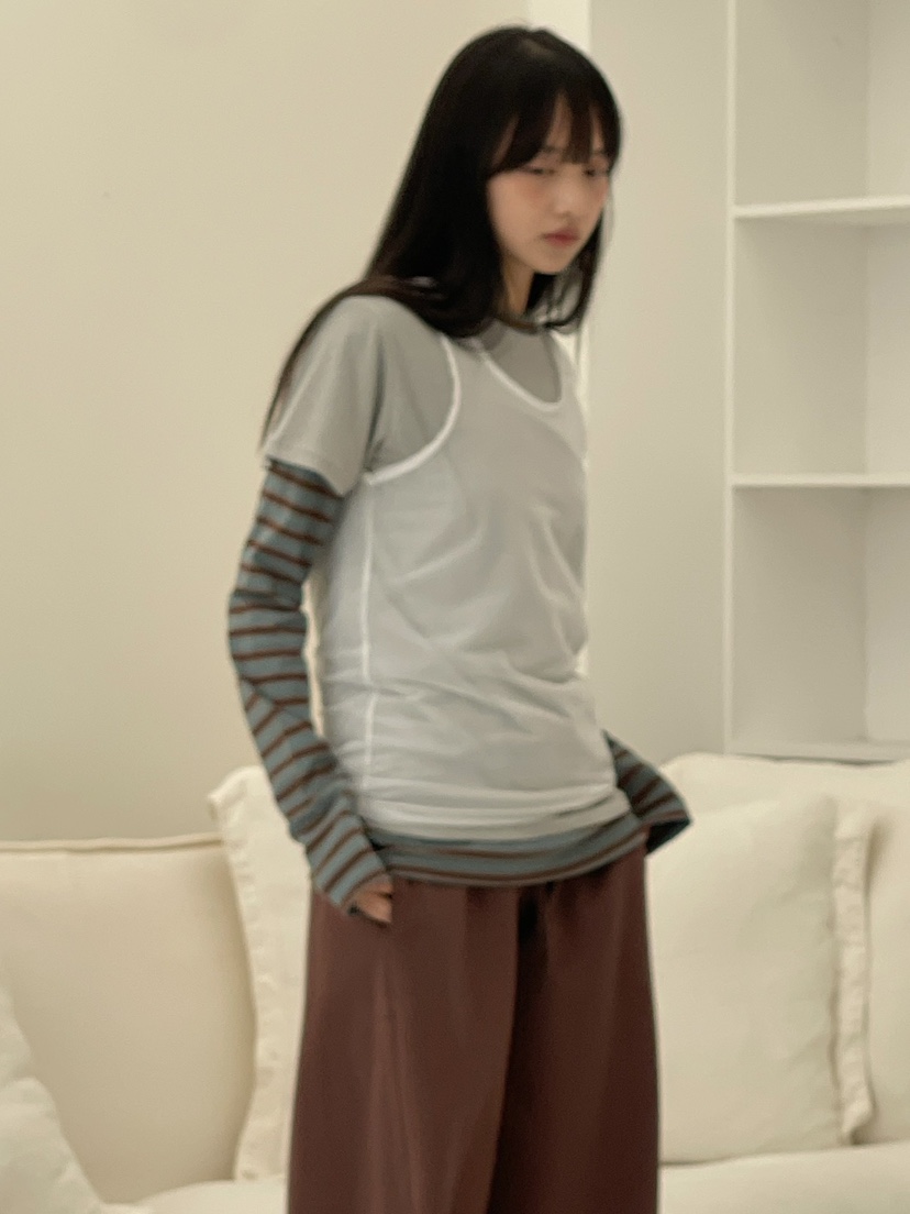 ANOTHER AVENUE韓國直郵實拍女士新品推薦職業休閑長袖T恤ANOTHER AVENUE長袖T恤