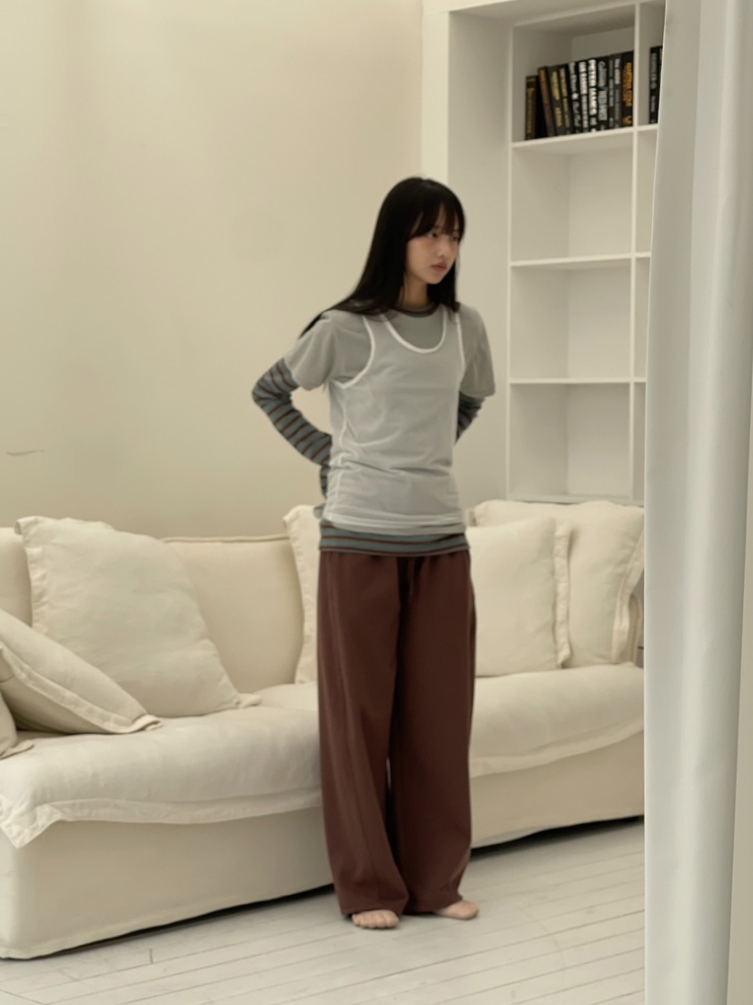 ANOTHER AVENUE韓國直郵實拍女士新品推薦職業休閑長袖T恤ANOTHER AVENUE長袖T恤