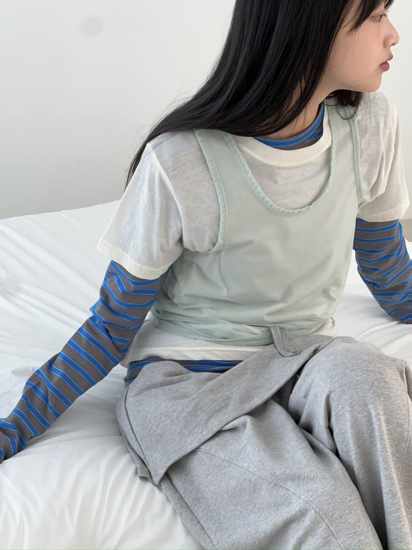 ANOTHER AVENUE韓國直郵實拍女士新品推薦職業休閑長袖T恤ANOTHER AVENUE長袖T恤