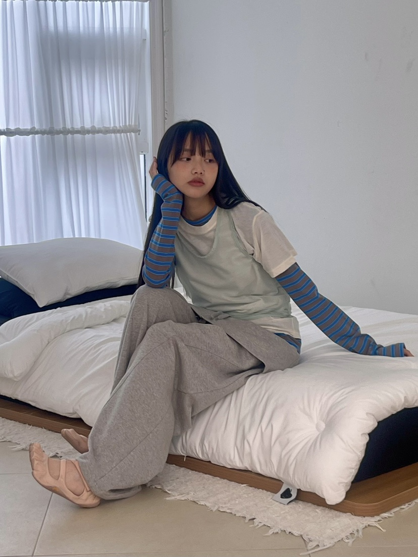 ANOTHER AVENUE韓國直郵實拍女士新品推薦職業休閑長袖T恤ANOTHER AVENUE長袖T恤