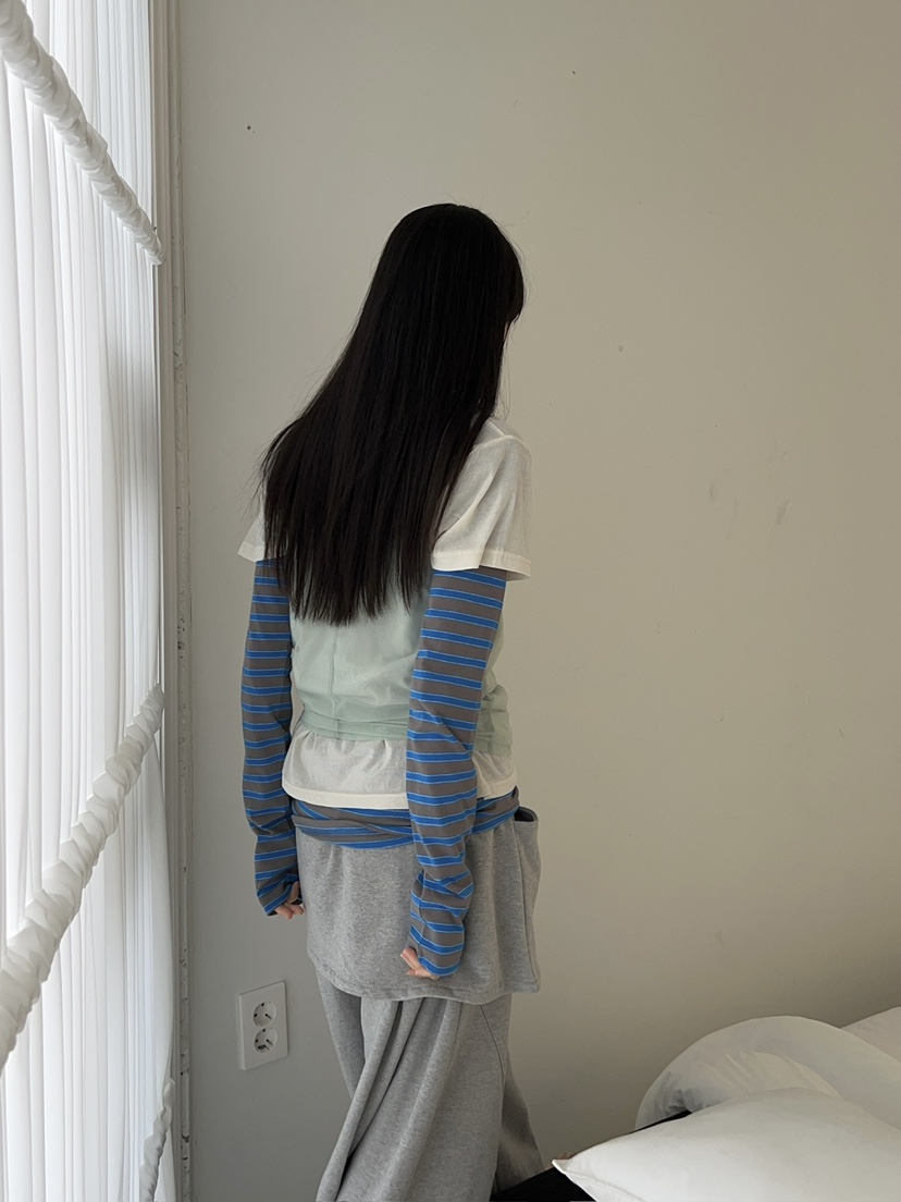 ANOTHER AVENUE韓國直郵實拍女士新品推薦職業休閑長袖T恤ANOTHER AVENUE長袖T恤