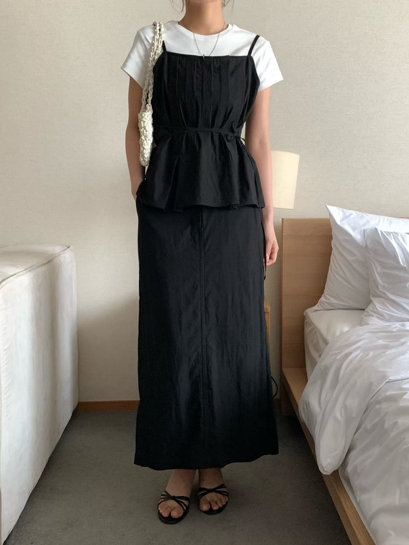 BINUS韓國直郵女裝新款26春夏推薦職業休閑人氣時尚熱賣長裙BINUS長裙圖色2