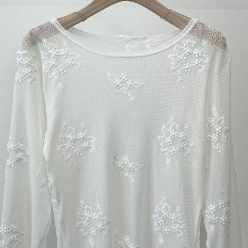 ANOTHER AVENUE韓國代購女裝新品時尚人氣熱賣長袖T恤提花ANOTHER AVENUE長袖T恤