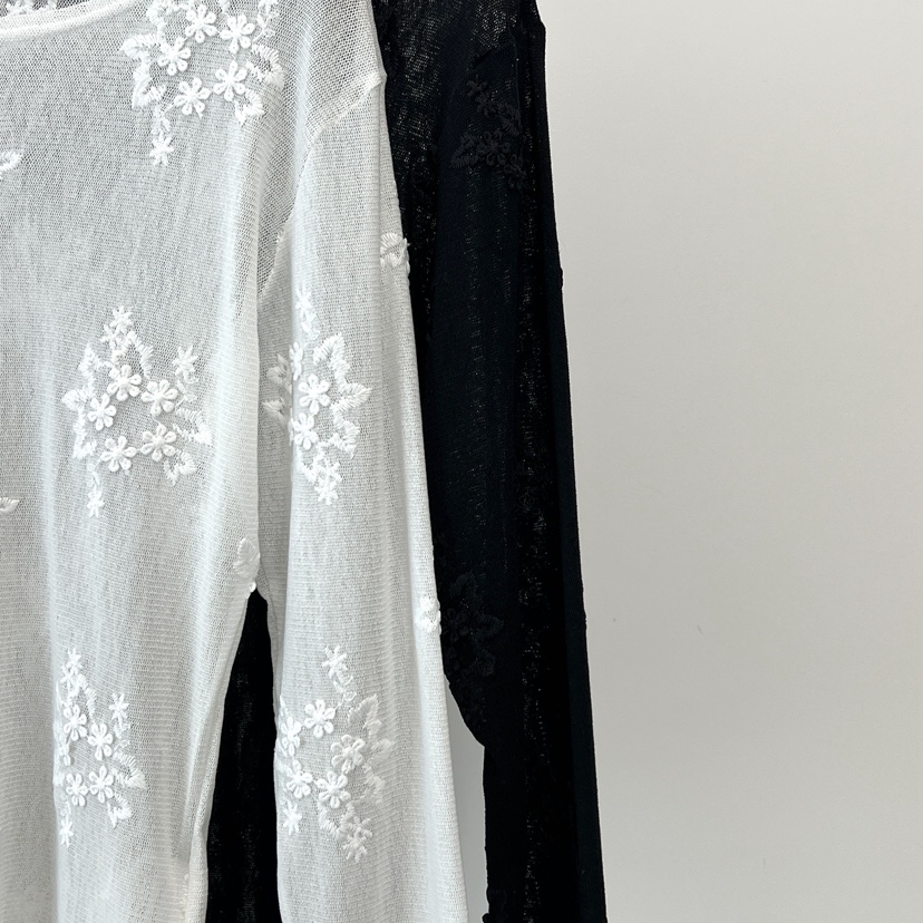 ANOTHER AVENUE韓國代購女裝新品時尚人氣熱賣長袖T恤提花ANOTHER AVENUE長袖T恤