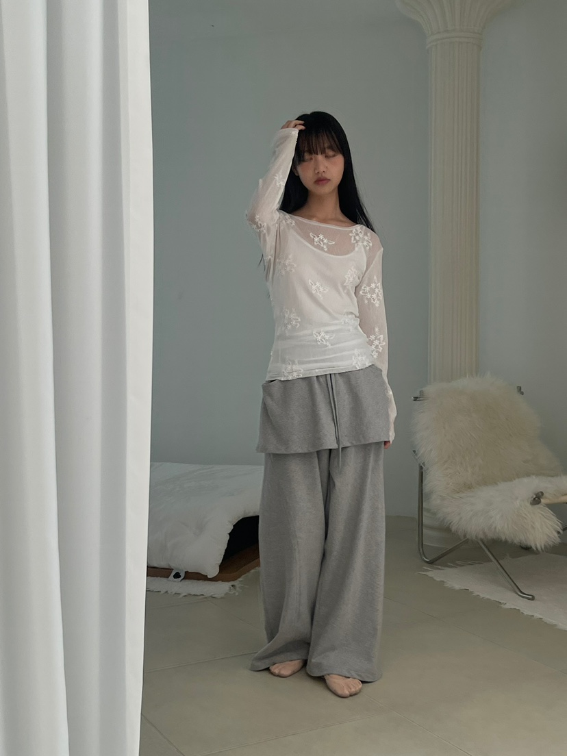 ANOTHER AVENUE韓國代購女裝新品時尚人氣熱賣長袖T恤提花ANOTHER AVENUE長袖T恤