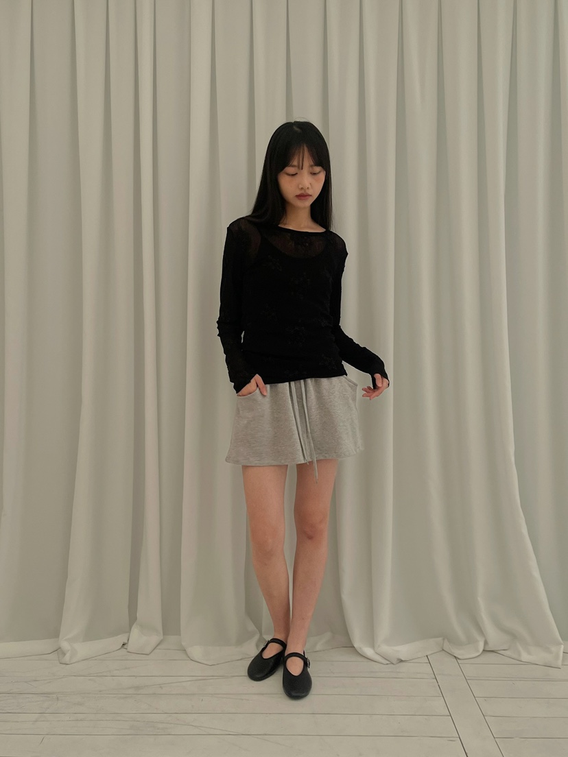 ANOTHER AVENUE韓國代購女裝新品時尚人氣熱賣長袖T恤提花ANOTHER AVENUE長袖T恤