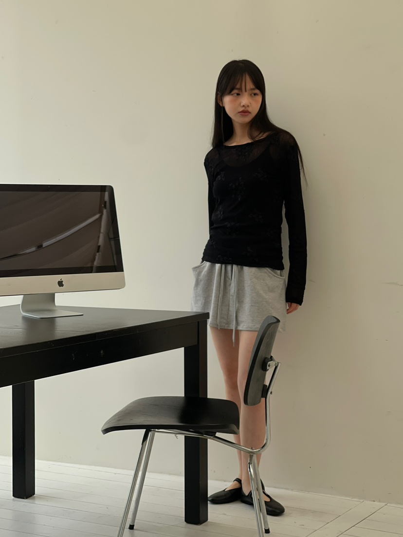 ANOTHER AVENUE韓國代購女裝新品時尚人氣熱賣長袖T恤提花ANOTHER AVENUE長袖T恤