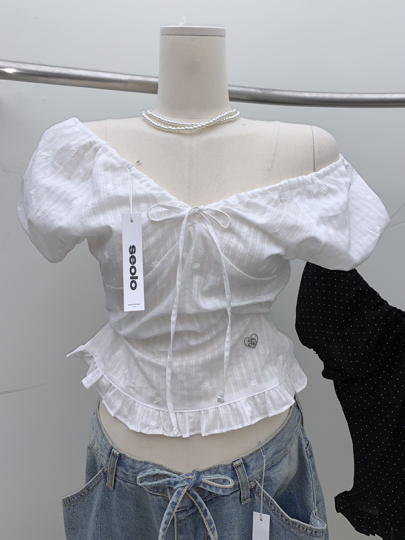 SEOLO韓國代購女士新品熱賣推薦職業休閑26春夏襯衫蕾絲衫Seolo seoul襯衫/蕾絲衫