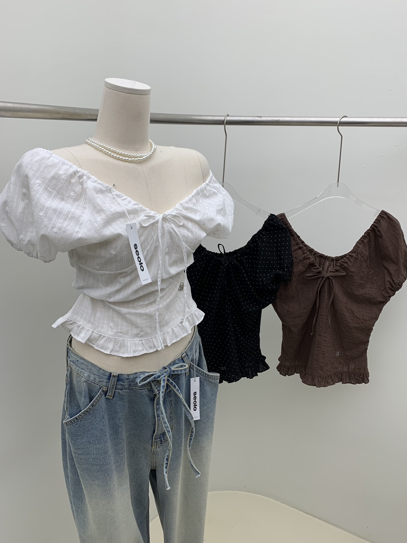 SEOLO韓國代購女士新品熱賣推薦職業休閑26春夏襯衫蕾絲衫Seolo seoul襯衫/蕾絲衫