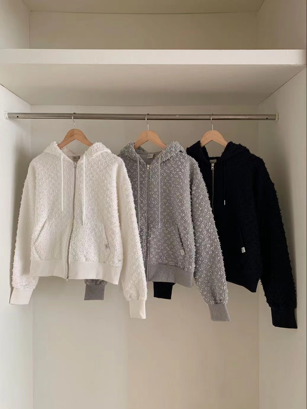 WONIECO韓國直郵女裝新款職業推薦人氣時尚熱賣26春夏夾克拉鏈WONIECO夾克圖色2