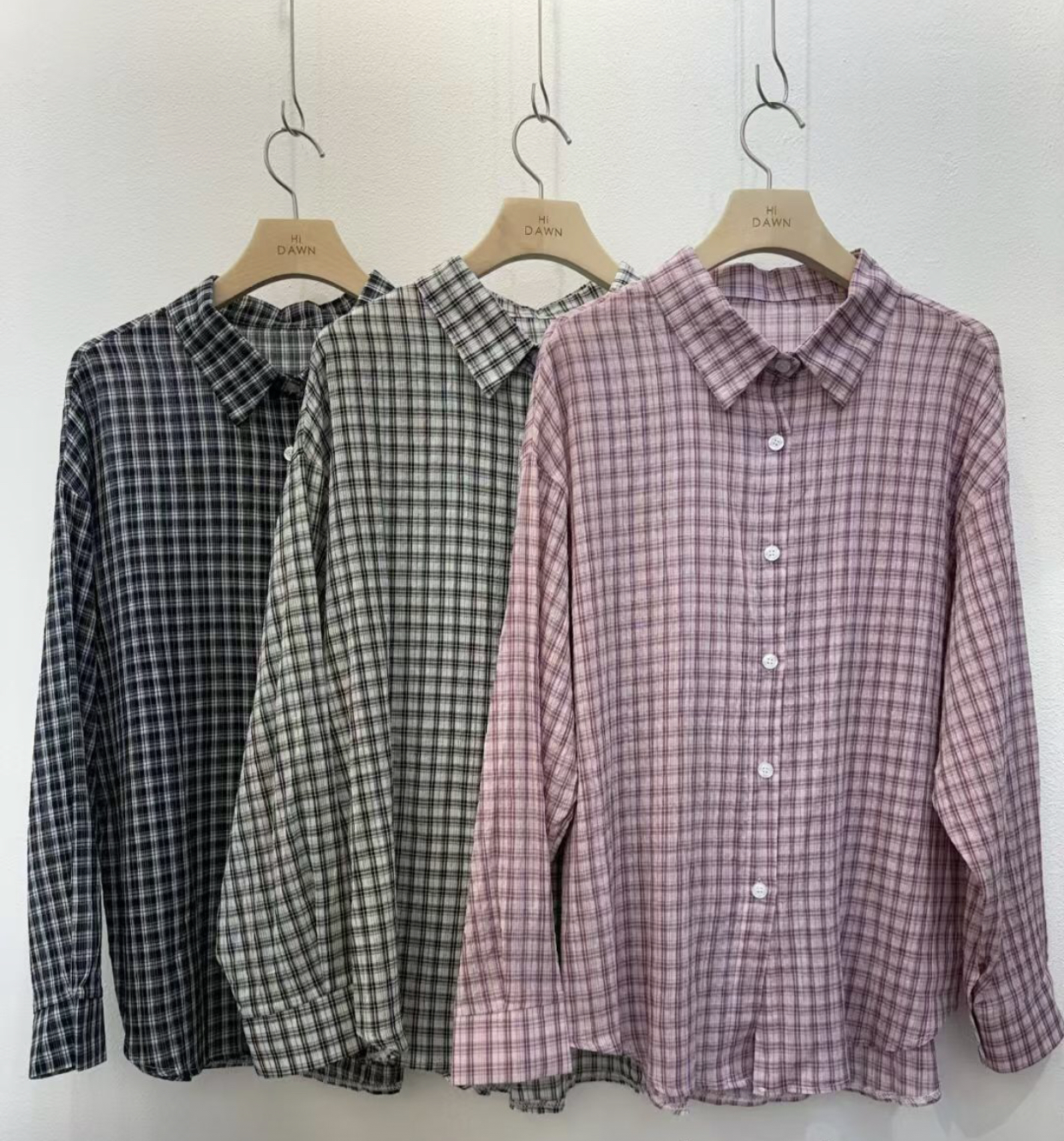 ATTIC韓國直郵女士新品人氣職業休閑推薦熱賣襯衫蕾絲衫格子ATTIC襯衫/蕾絲衫圖色1左一色