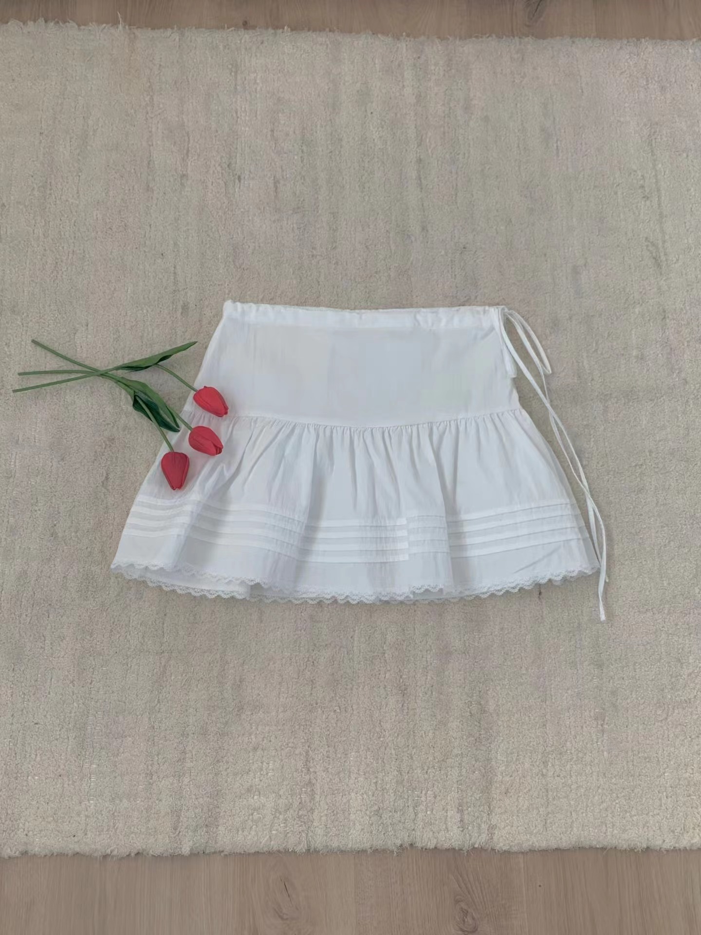 AFARRIER韓國代購女士新款休閑推薦職業時尚人氣短裙褶裥AFARRIER短裙圖色1