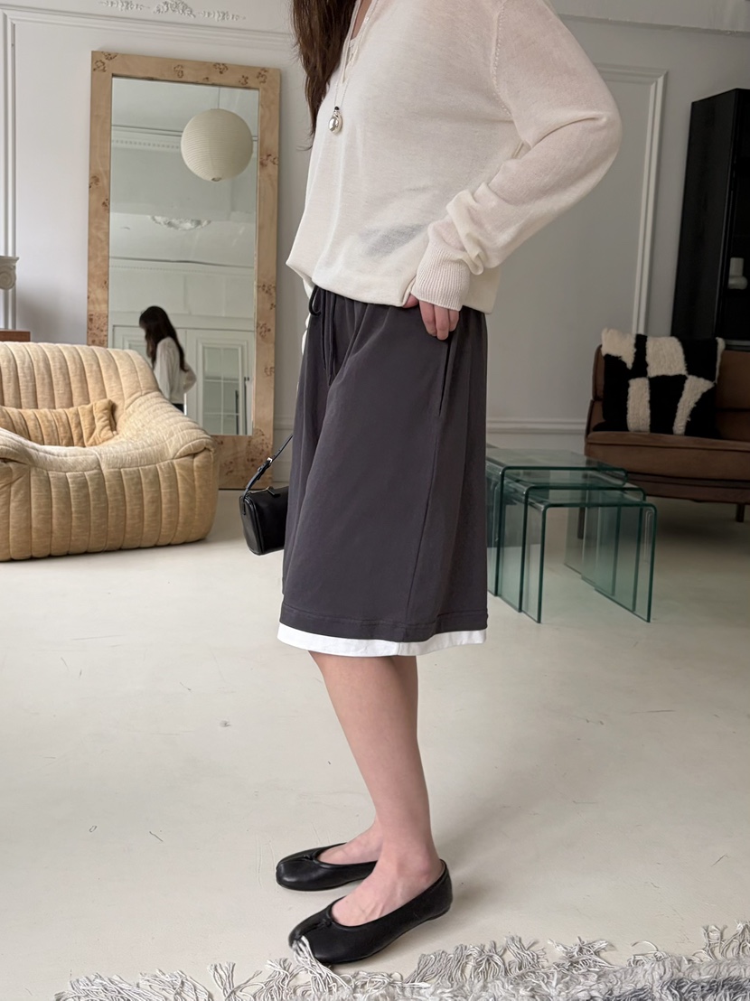 PEBBLE韓國東大門代購女裝新款26春夏推薦人氣休閑短褲棉PEBBLE短褲