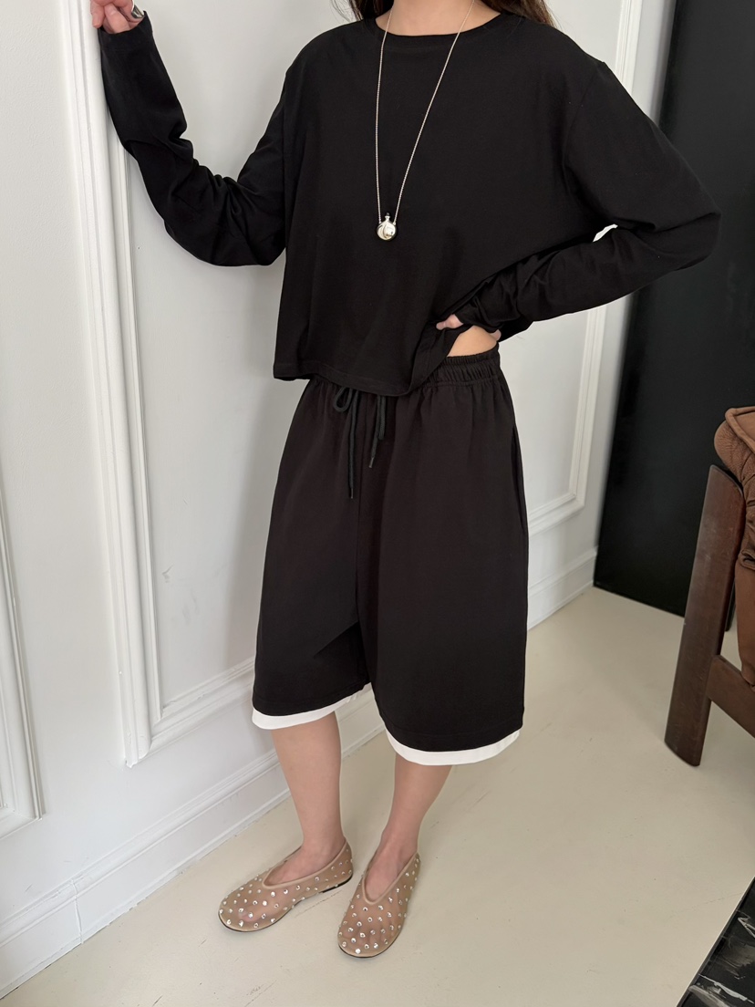 PEBBLE韓國東大門代購女裝新款26春夏推薦人氣休閑短褲棉PEBBLE短褲