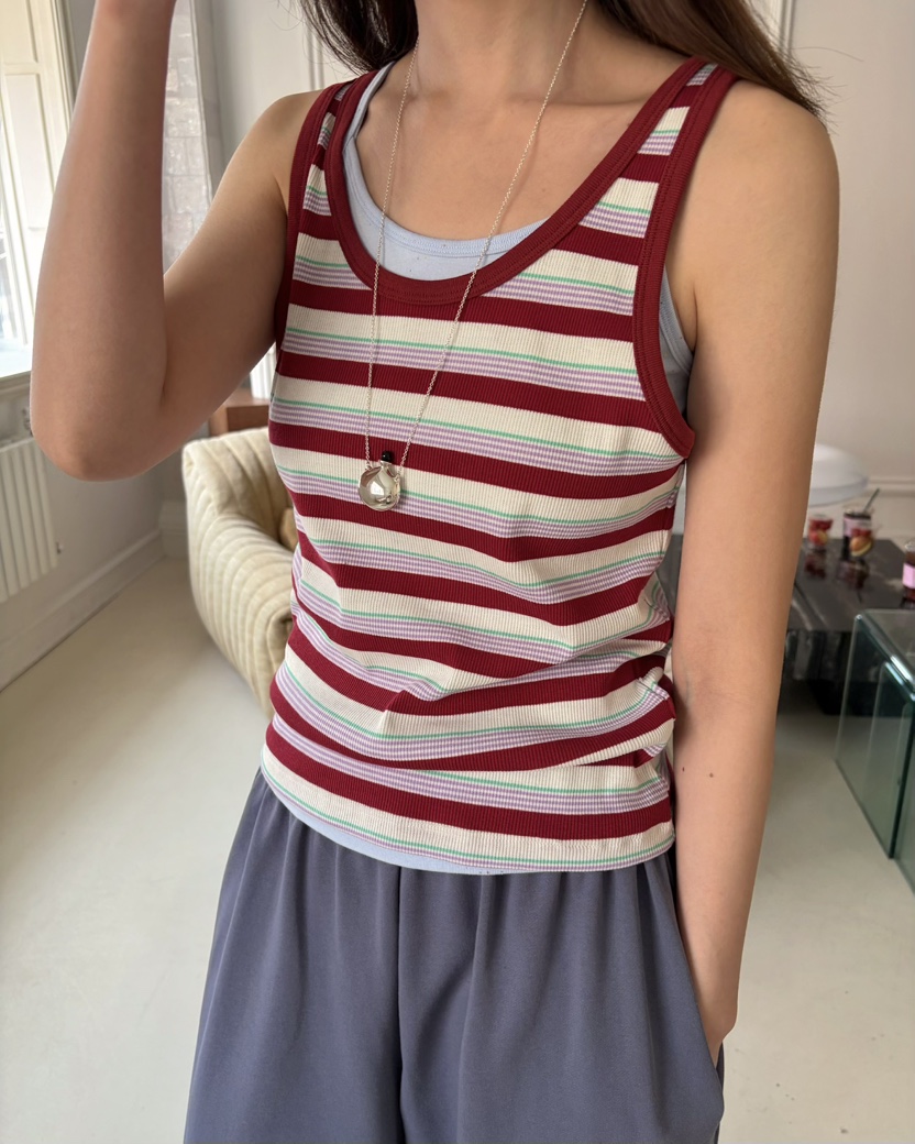 PEBBLE韓國直郵女裝新品熱賣26春夏人氣休閑時尚吊帶背心PEBBLE吊帶/背心