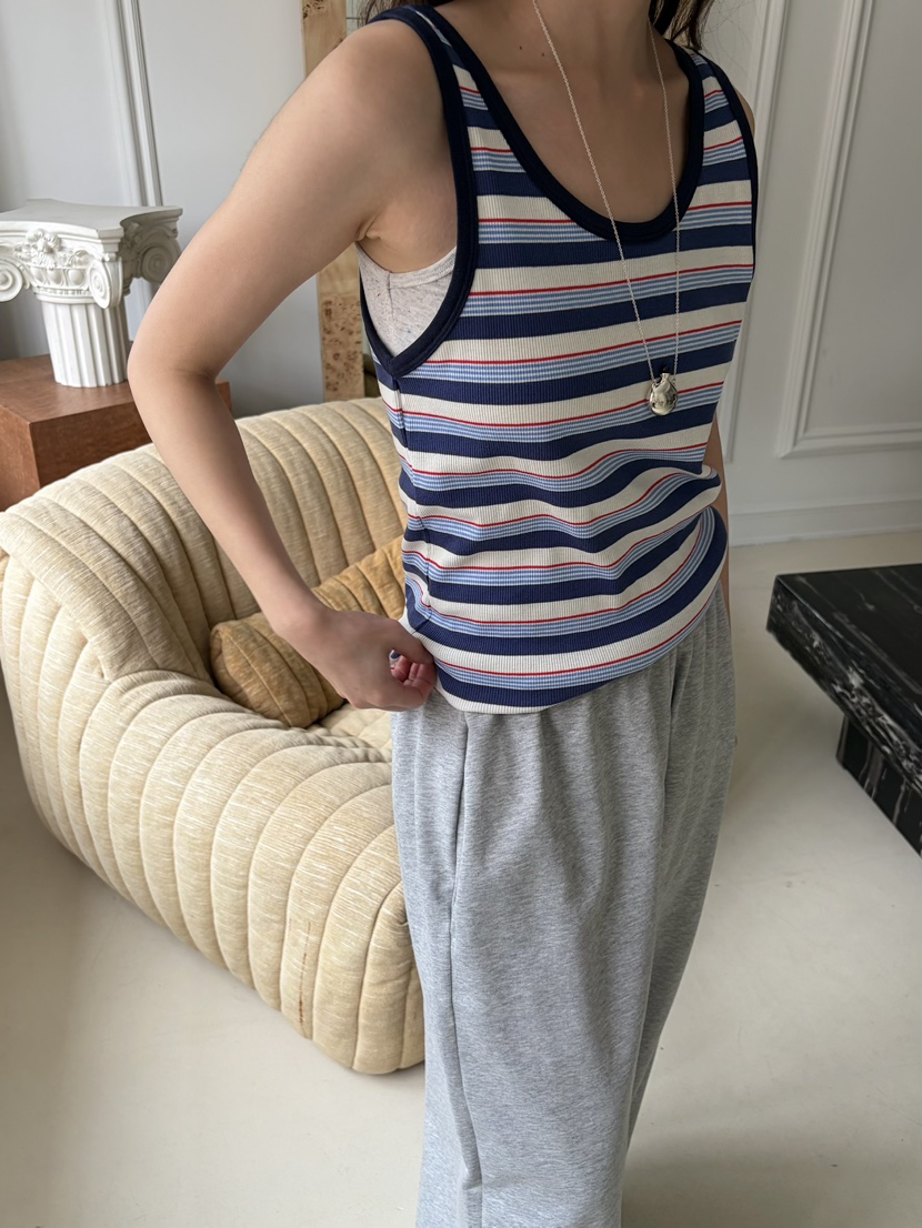 PEBBLE韓國直郵女裝新品熱賣26春夏人氣休閑時尚吊帶背心PEBBLE吊帶/背心